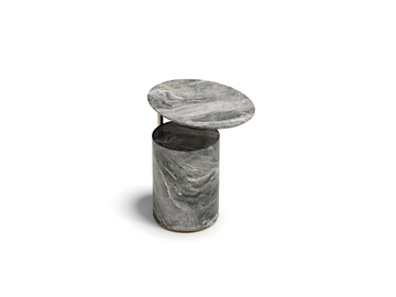 HUGO - Round marble high side table by Capital Collection - view 3